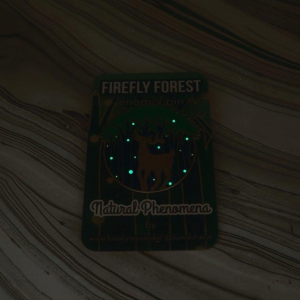 Firefly Forest Hard Enamel Pin Glow in the Dark
