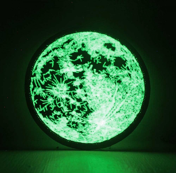 Glow in the Dark Moon Iron on Patch