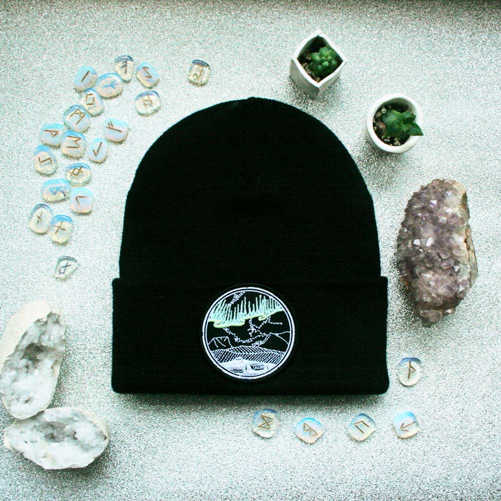 northern lights glow in the dark hat
