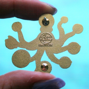 Space Octopus Hard Enamel Pin
