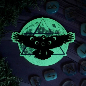 Crow Moon Patch Glow in the dark