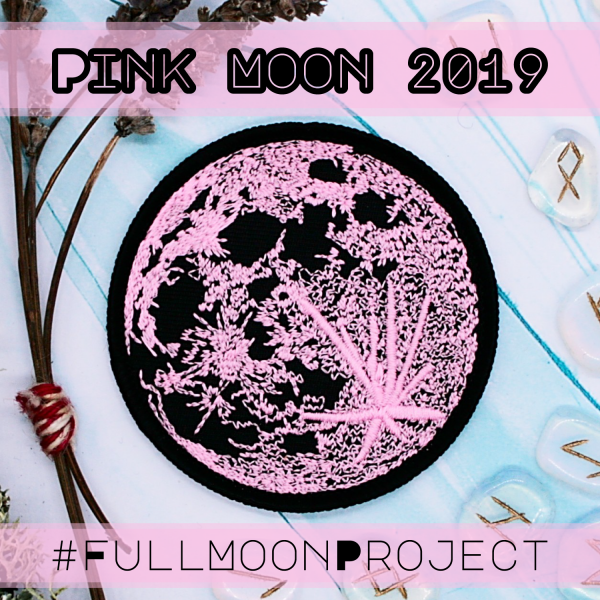 Pink Moon Glow in the Dark Patch