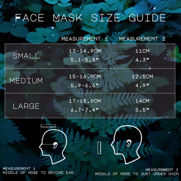 Luna Lotus Face Mask Sizing Guide