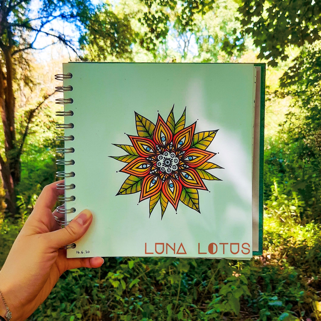 Psychedelic Flower Tattoo Mandala Luna Lotus